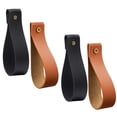 thumbnail image 4 of 4pcs Curtain Rod Holders Wall Hanging Straps Leather Straps for Hanging Curtain Rod, 4 of 9