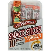 Old Wisconsin Hardwood Smoked Turkey Sausage Snack Sticks, .5 oz, 10ct (Pack of 7)
