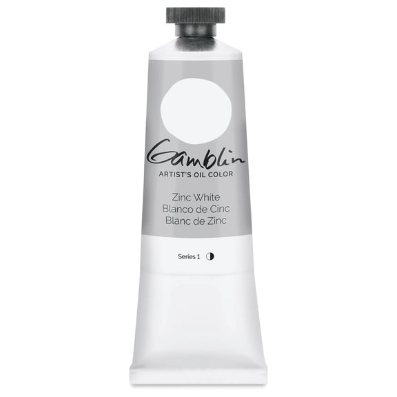 Gamblin Artist's Oil Color - Zinc White, 37 ml tube