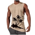 thumbnail image 3 of BRGZLK Mens Tank Top Summer Pullover Casual Beach Tropical Hawaiian Sleeveless T-Shirt Print Workout Muscle Gym Sports Round Neck Tees, 3 of 6