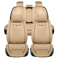 thumbnail image 5 of Maidao Car Seat Covers Leather Full Set for Hyundai for Elantra 2000-2015 5 Seats Compatible Airbag Waterproof Front Rear Cushion Protector Beige, 5 of 10