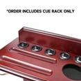 thumbnail image 5 of GSE Games & Sports Expert Floor Stand Billiard Pool Cue Racks. Holds 10 Pool Cue Sticks, 2 Drink Holders, 2 Pool Ball Racks, 16 Pool Balls - Mahogany, 5 of 8