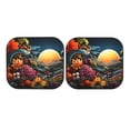thumbnail image 7 of Windshield Sun Shade, Sunset Floral Fantasy Landscape Foldable Car Sun Shade Windshield for Front, 2 Pieces, 7 of 7
