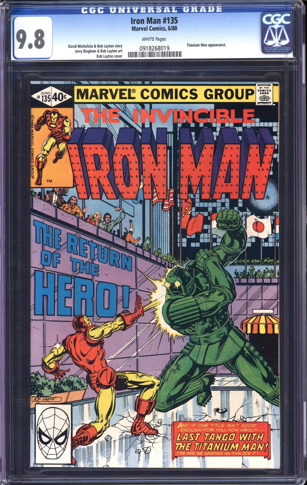 Iron Man #135 - CGC 9.8 Comic Book