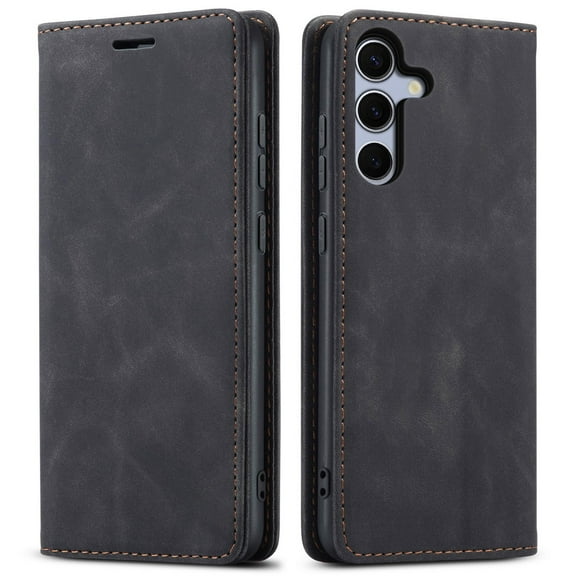 Case For Samsung Galaxy S25 Edge/S25 Ultra/S25 Plus/S25, Wallet Kickstand Leather Cover Magnetic 360° Protector Cover Shell Shockproof Dropproof Case