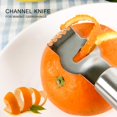 thumbnail image 6 of Hecteas Shaver - Kitchen Grater - Stainless Grater Zester Orange Peeler with Channel Orange Kitchen Peeler Tool With(Stainless Steel Lemon Grater *1 - Silver), 6 of 8
