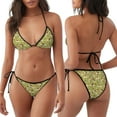thumbnail image 3 of Saiise Running Beagle Pattern Women's Adjustable Bikini Set High-Cut Two-Piece Swimsuit for Beach Pool Party Tropical Vacation, 3 of 6