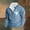 Sky Blue(New), variant on PNTUTB Mens Quarter Zip Fleece Stand-up Collar Pullover Retro Bullhead Print Casual Long Sleeve Comfort Sweatshirt
