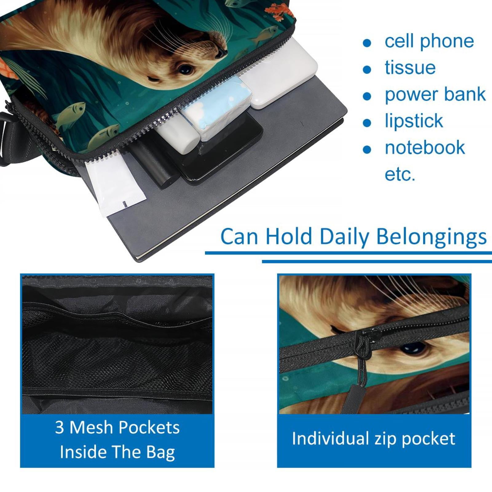 Sea lion Lightweight Running Belt Waist Bag with Extension Strap and Money Belt - Unisex