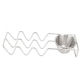thumbnail image 1 of Tabletop Taco Stand,Stainless Steel Taco Tray With Sauce Bowl Taco Rack Holds Up To Muti Tacos Each Keeping Shells Upright For Home Kitchen Restaurant, 1 of 8