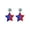 B, variant on 4th of July Patriotic Glitter Earrings for Women, Heart Shape Acrylic Earrings Set, Independence Day Memorial Day Holiday Jewelry Gifts, Red Blue