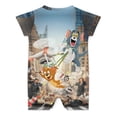 thumbnail image 2 of Tom And Jerry Baby Boy Girl Short Sleeve Rompers Bodysuit One Piece Jumpsuit Summer Outfit, 2 of 7