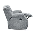 thumbnail image 3 of Global Furniture USA U250 Grey Console Reclining Loveseat with Cup Holders, Modern 2-Seater Recliner Sofa, Polyester Upholstery, 3 of 6