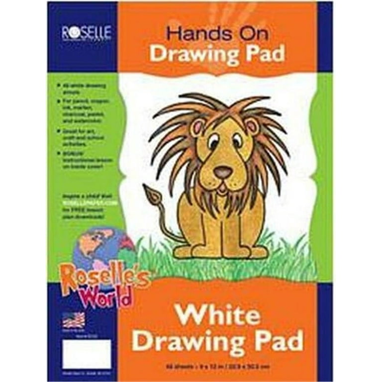 Art Street Doodle Pad, White, 9 inch x 12 inch, 80 Sheets, Size: 9 x 12, Other