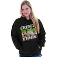 thumbnail image 4 of Saint Paddys Crunch Time Tootsie Owl Unisex Plus Fleece Graphic Hoodie Brisco Brands 2X, 4 of 5