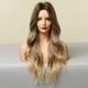 thumbnail image 2 of Pelucas rubias ombre para mujeres pelucas rubias largas pelucas rubias onduladas onduladas de peluca de peluca mediana ondulada para fiestas diarias (rubia ombre) esquí esquí Gafas de esquí, 2 of 5