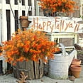thumbnail image 6 of Artificial Fall Mums Bouquet for Outdoors - 12 Branch Faux Chrysanthemum Flowers for Autumn Thanksgiving Porch, Front Door, Garden, Home Decor, Fall Flowers Artificial for Decoration Harlik, 6 of 9