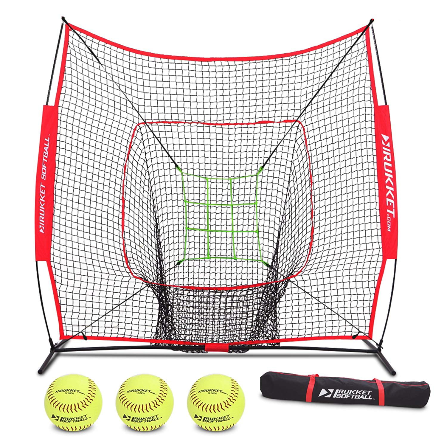 PowerNet 5x5 Baseball & Softball Practice Net (Bundle with Strike 