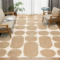 thumbnail image 4 of Area Rug 11x13, Handmade Carpet, Beige Color, Wool Rug, Living, Bed, room, Tufted Rugs, 4 of 10