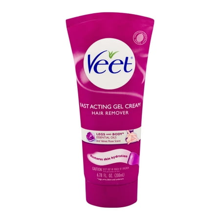 Veet Fast Acting Hair Remover Gel Cream Legs and Body, 6.78 FL