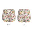 thumbnail image 5 of Lsque Bunny Floral Printed Women's Running Shorts with Liner Pockets,Elastic Quick Dry Workout Athletic Gym Yoga Shorts,Womens High Waist Shorts-Small, 5 of 9