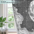 thumbnail image 4 of Yayeee Window Curtains Set of 2 for Living Room Light Filtering 63"x52", Black Moon, 4 of 7