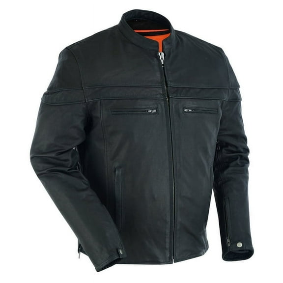 Daniel Smart S to 8XL Leather Motorcycle Jacket for Men Goatskin Sporty Biker Leather Jacket