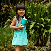 Infantino My 1st Tumbler – Adorable 9 oz. Training Cup with Toddler-Friendly Straw and Handle, Aqua