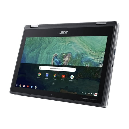 Acer - Spin 11 2-in-1 11.6" Touch-Screen Chromebook - Intel Celeron - 4GB Memory - 32GB eMMC Flash Memory - Sparkly Silver