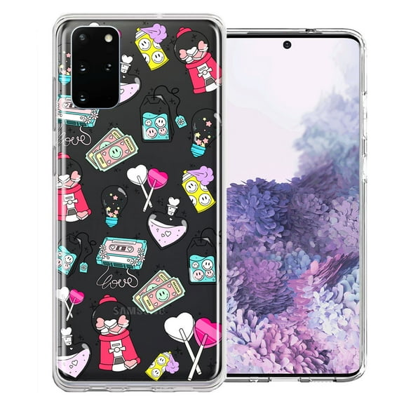 MUNDAZE for Samsung Galaxy S20 Valentine's Day Candy Feels like Love Hearts Double Layer Phone Case Cover