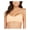 Orange, variant on Women's White Color Block Stretch Removable Cups Bralette Adjustable Ribbed Pastel Surf Scoop Neck Swimsuit Top L