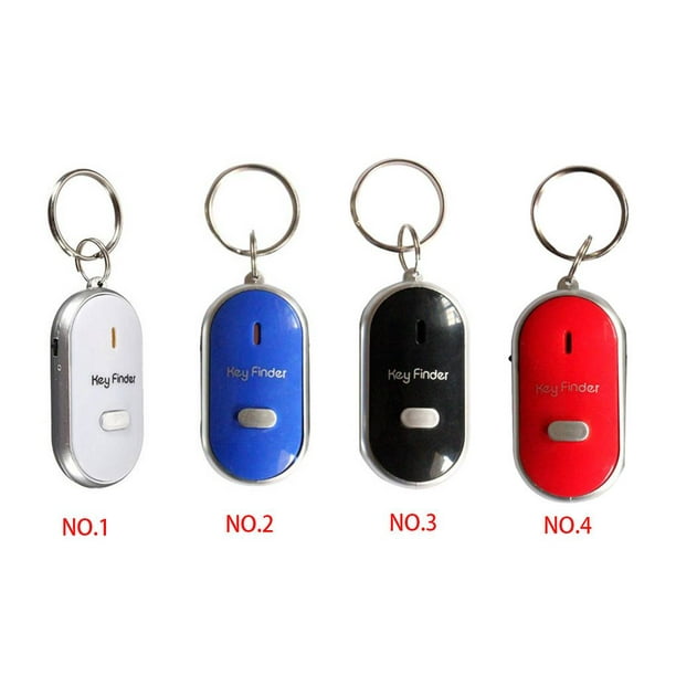 LED bip clignotant lumière clé Finder trouver perdu porte-clés sifflet  contrôle du son porte-clés cadeau 