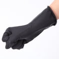 thumbnail image 3 of EeaseMX pares de guantes de goma reutilizables para limpieza del hogar, para teñir el cabello, cocina, impermeables, protectores para lavavajillas y ropa, guantes de látex (negros, tallas S, M, L), 3 of 7