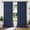 Navy, variant on XUEYU 100% Blackout Curtains for Bedroom, Light Blocking Thermal Insulated Curtains with Noise Reduction, 52x96 Inch Room Darkening Window Drapes, Set of 2 Panels, Brown