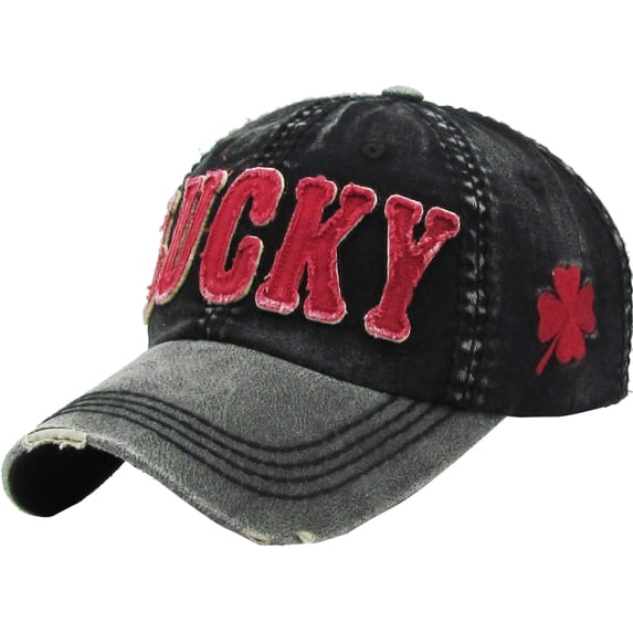 LUCKY BLACK VINTAGE BALL CAP
