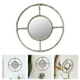 thumbnail image 5 of Wall Mounted Mirror Braided Wooden Beads Decoration Boho for Apartment , Round, 5 of 8