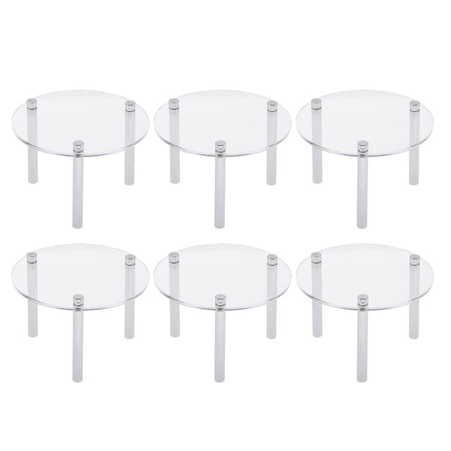 Soporte de exhibición de acrílico para cukes, 6pcs / set, soporte de exhibición de , soporte de postres, orgazador de colecciones y es Hugo Estante de soporte de exhibición de acrílico