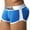 Blue, variant on JOCKMAIL Mens Underwear Boxer Trunks Sexy Push up Cup Pad Front and Back Hip Enhance The Buttocks