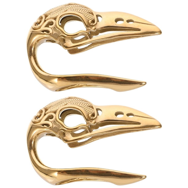 EeaseMX par de piercings para oreja de acero inoxidable, exquisitos expansores para oreja.
