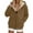 Brown, variant on Woman Hoodies Hoodies for Women Pullover Long Sleeved Zipper Drawstring Pocket Pullover Solid Color Warm Comfortable Oversized Tops Lady Climb Mountains Fall Winter Wear Brown