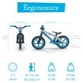 thumbnail image 5 of Chillafish BMXie 2 Lightweight Balance Bike with Integrated Footrest and Footbrake, Kids 2 to 5 Years, 12 Inch Airless Tires, Adjustable Seat, Blue, 5 of 12