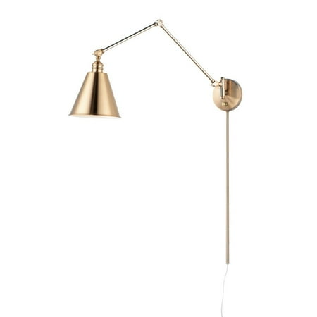 

Maxim 12224 Library 37 Tall Plug-In Wall Sconce - Heritage