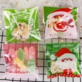 thumbnail image 3 of Bolsas de regalo Navidad Moyic 100 Uds muñeco de nieve bolsa de embalaje decoración del hogar, 3 of 6