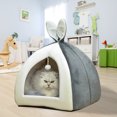 thumbnail image 4 of Tmvgtek Cama De Sueño Profundo Para Gatos, Cesta Para Mascotas, Acogedora Tumbona Para Cachorros, Cojín Para Casa De Perro (L Gris) Tmvgtek Para estrenar, 4 of 9