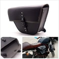 thumbnail image 1 of Bolsa lateral triangular de cuero sintético para sillín de motocicleta, ideal para motos Cafe Racer ATV, 1 of 8