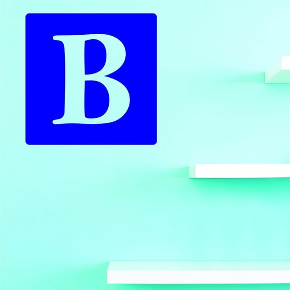 Custom Decals Alphabet Letter B Wall Art Size: 20 X 20 Inches Color: Multi