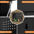 thumbnail image 5 of GMNIU 2 Door Metal Wall Cabinet, Garage Wall Cabinet with Up-Flip Door, 25.6" H Wall Mounted Metal Storage Cabinet for Garage,Basement,Ware House Assembly Required, 5 of 8