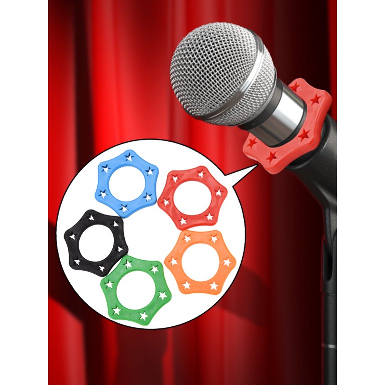  Silicone Anti Roll Ring and Bottom Sleeve - Safeguard Your  Microphone, Enjoy Enhanced Stability : Musical Instruments