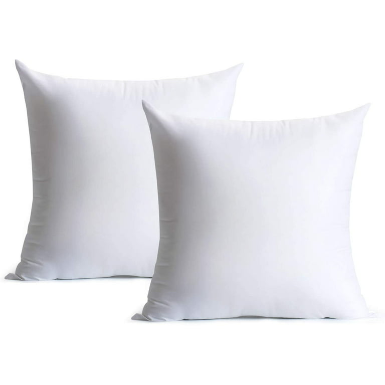 Eurotex Microfibre Pillow Insert (18x18, PK-2 ) - Polyester Filled Comfy  Pillow for Sham, Cushion Cover - Fluffy Sleeping Pillow 