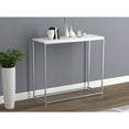 thumbnail image 2 of Safdie &amp; Co. Modern 31"L Console Table with Silver Metal Legs in White, 2 of 4